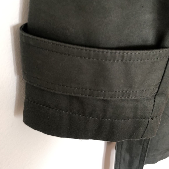 Green Trench Coat for women - Picture 3 of 10